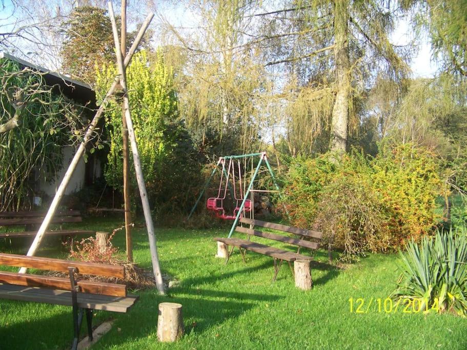 Gartentraum, Feuergrill, Kids-Spielwelt, 4Raeume Hartenstein  Dış mekan fotoğraf